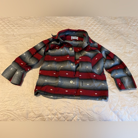 Vintage 1950s Button Up Shirt Tommy Boy Togs by McCain boys quality size 2 great - Picture 1 of 9